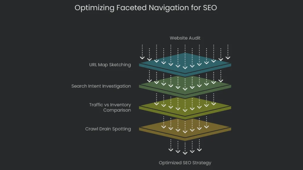 Checklist for optimizing faceted navigation for a large e-commerce site.