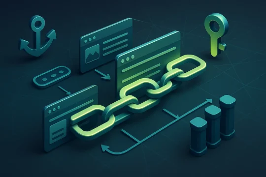 A web diagram depicting a purposeful arrangement of internal links with the aim of enhancing the site’s SEO.