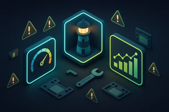 A comparative analysis worksheet of the main attributes and assessment results for PageSpeed Insights, Lighthouse and GTmetrix.