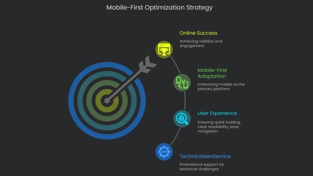 Strategy map that demonstrates mobile-first optimization approach in its entirety.