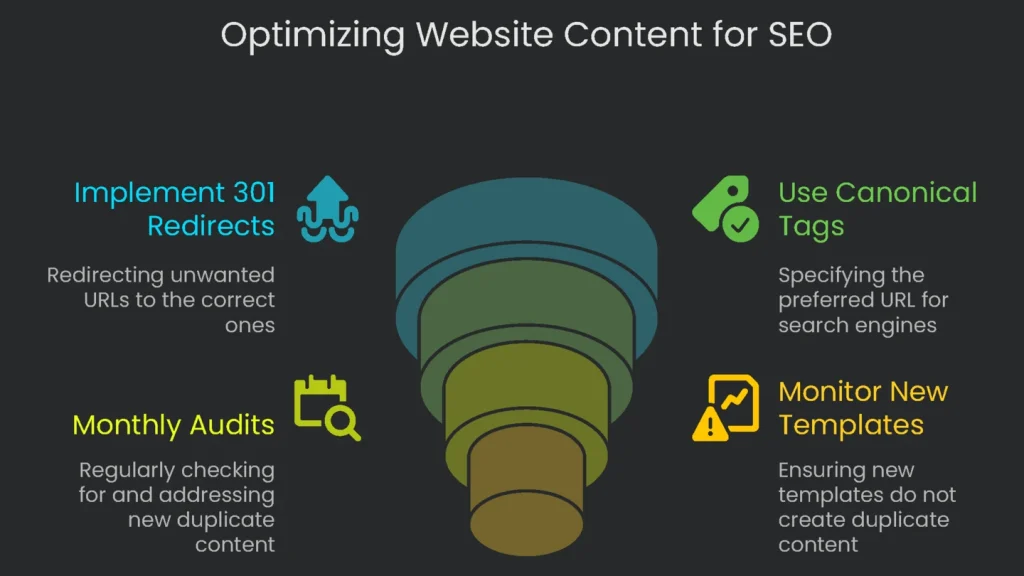 A designer erasing old text on the web to represent the action of content optimization for search engines.